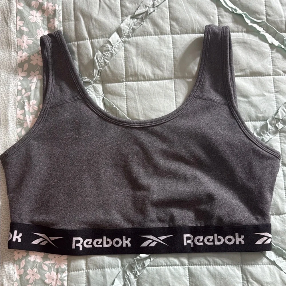 Reebok Charcoal Sports Bra